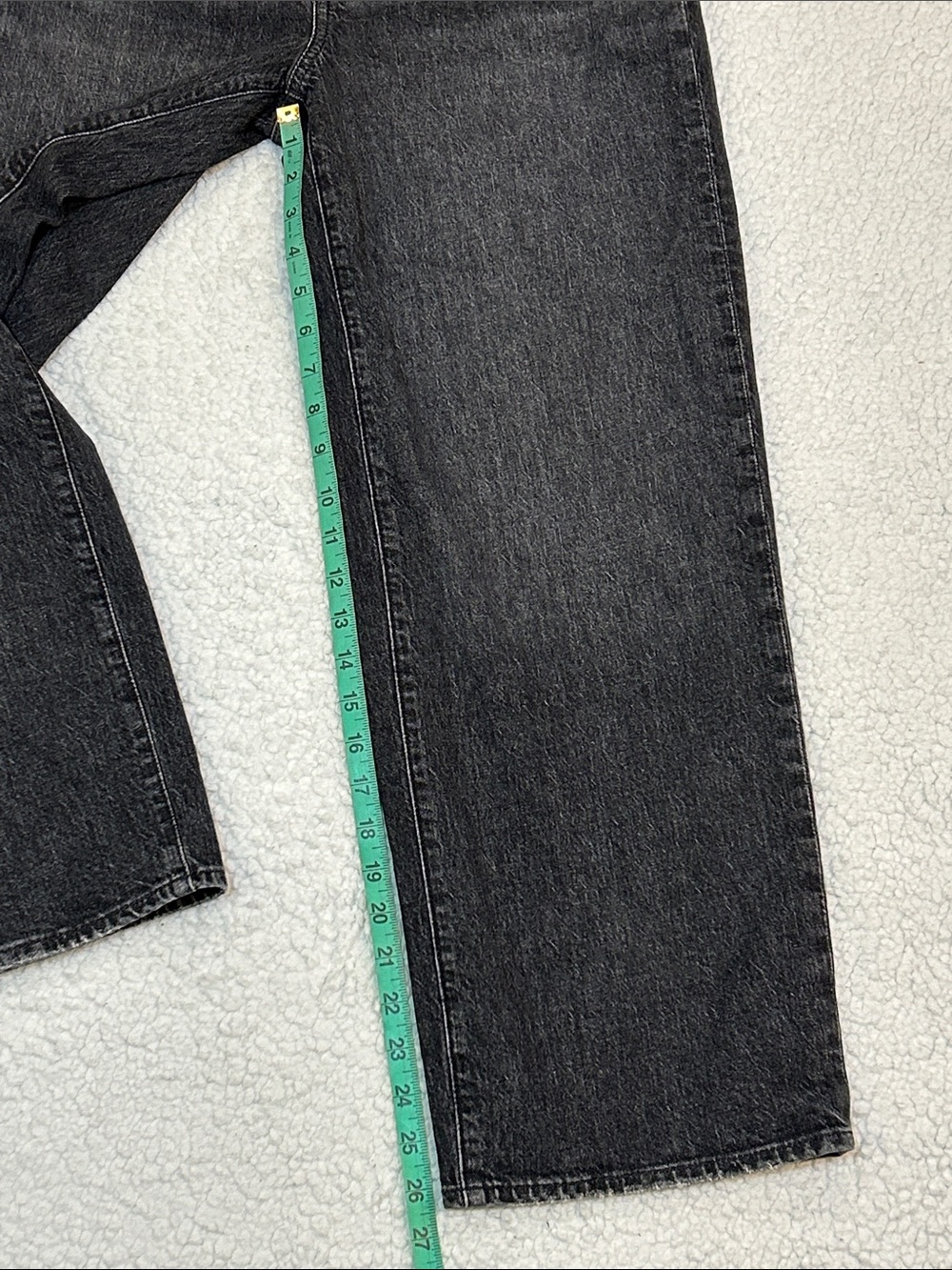Madewell The Perfect Vintage Wide Leg Crop Jean size 27 Robles Wash Black - Picture 15 of 16